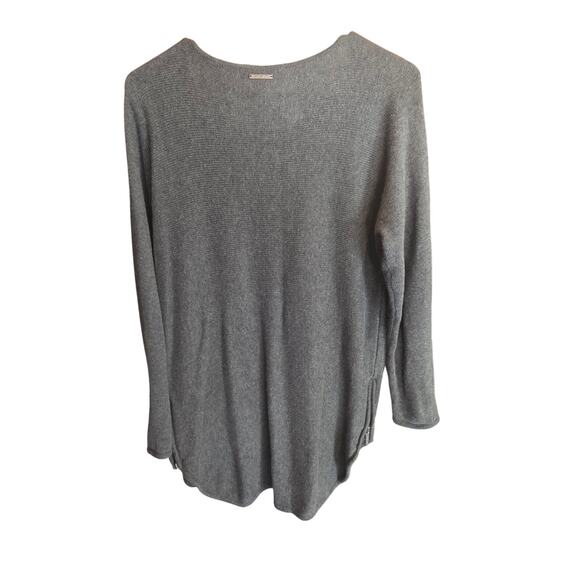 Michael Michael Kors Tunic Sweater Top S Womens Gray Side Zip Long Sleeve - Picture 4 of 5
